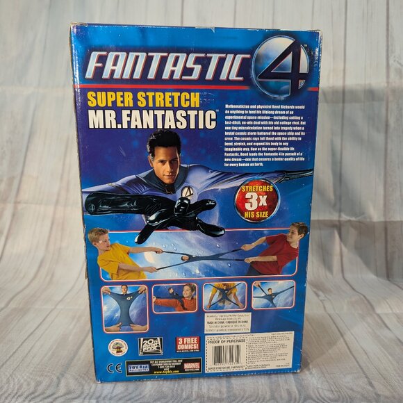Fantastic 4 Super Stretch Mr. Fantastic Action Figure Toy Biz New in Box - Picture 11 of 15